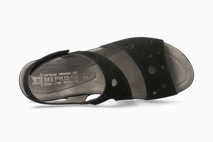 Mephisto Phiby Perf Women's Sandal Black Top