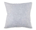 A square Pillow Insert 16 x 16, featuring a light gray, slightly textured cotton shell fabric surface, displayed against a white background.