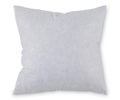 The Pillow Insert 20 x 20 in white is displayed against a plain white background. This pillow insert appears fluffy and comfortable, with slightly uneven edges and a soft, velvety texture.
