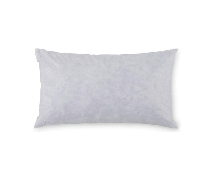 The Pillow Insert 36 x 20, in white, featuring a plain rectangular design with a soft cotton shell, is displayed against a white background.
