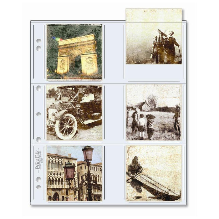 Printfile 33-12P 3.5x3.5" Photo Pages (25 Sheets)