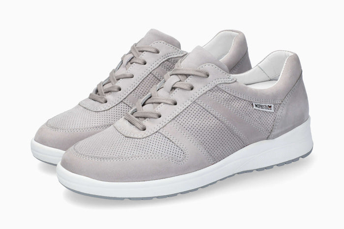 Mephisto Rebeca Perf Women's Sneaker Light Grey