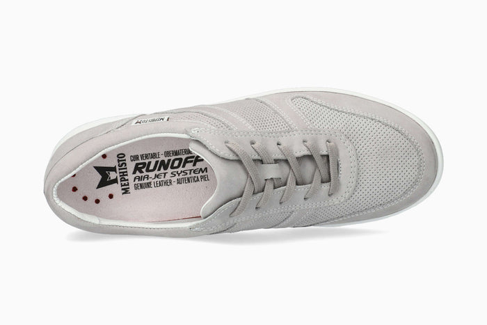Mephisto Rebeca Perf Women's Sneaker Light Grey Top