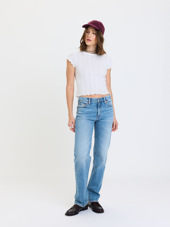 Rebel Mid Rise Slim Straight in On Repeat