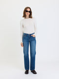 Rebel Mid Rise Slim Straight in Surge