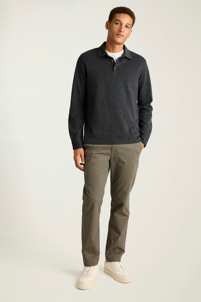 Refined Long Sleeve Polo