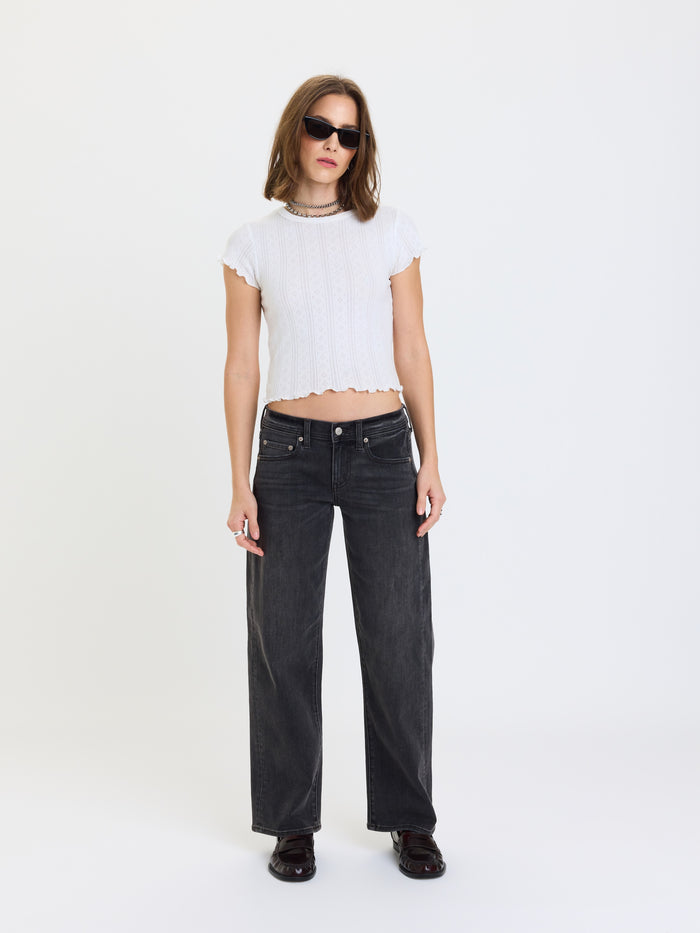 Replay Low Rise V-Waist Soft Barrel in Motion