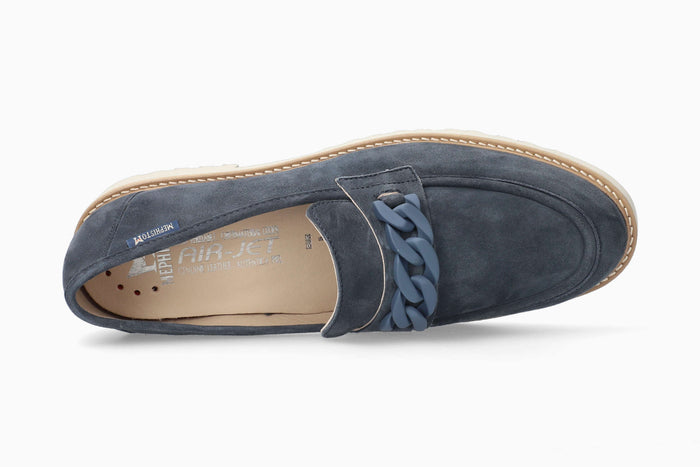 Mephisto Salka Women's Loafer Jeans Blue Top