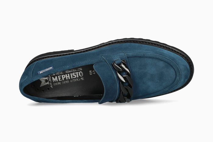 Mephisto Salka Women's Loafer Peacock Blue Top