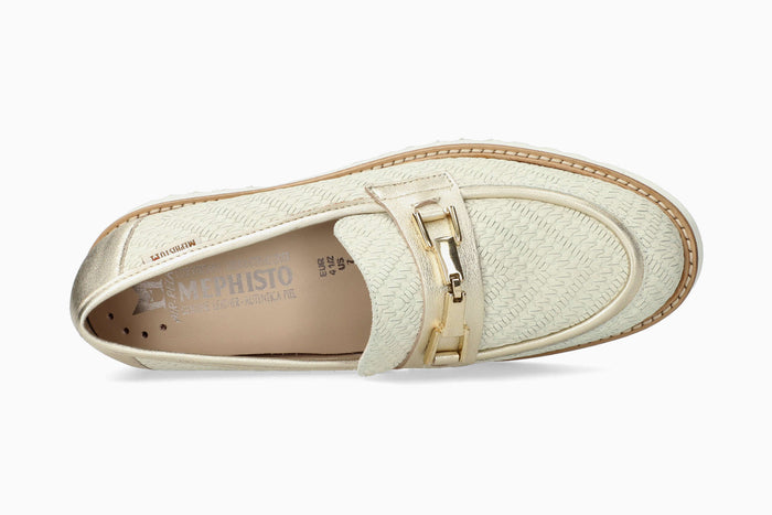 Mephisto Women's Loafer Salvia Off White Top