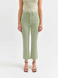 Shy Girl Crop Flare in Pistachio