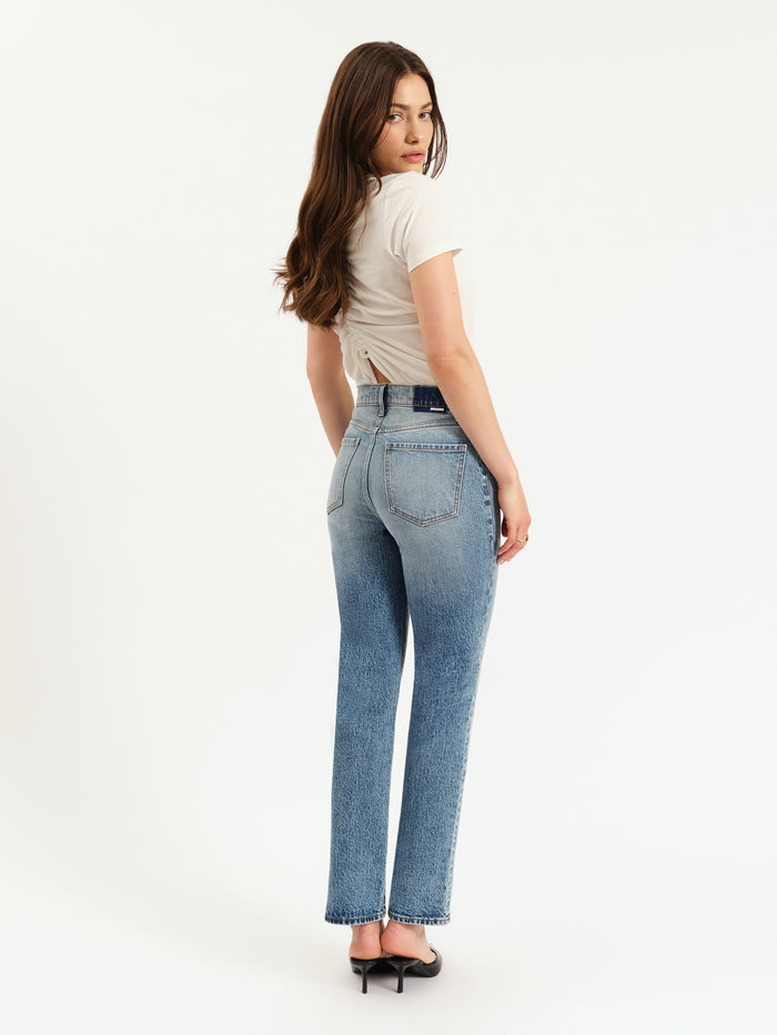 Smarty Pants High Rise Slim Straight in Face to Face