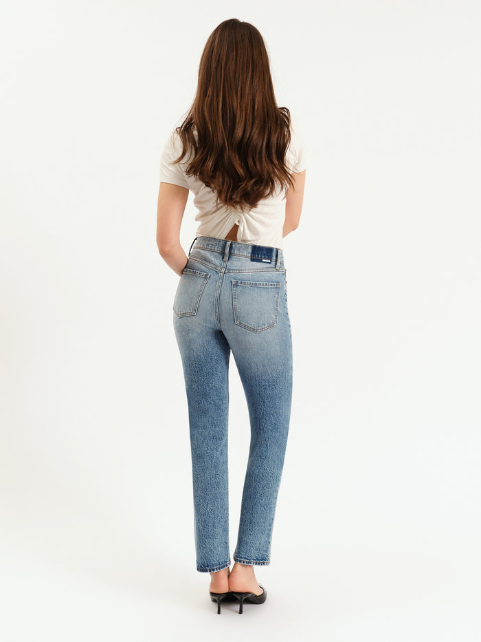 Smarty Pants High Rise Slim Straight in Face to Face