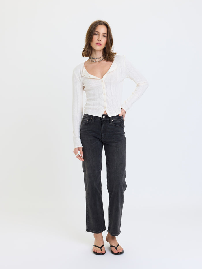 Stargazer Pointelle Cardigan - Cloud Dancer