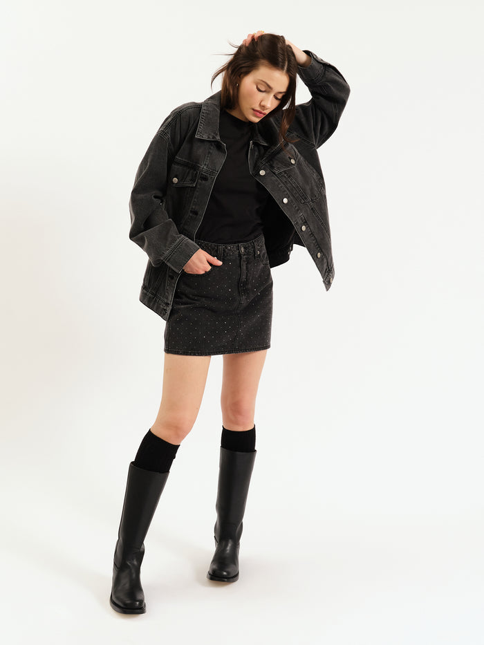 Stash Mini Skirt in Starlit Night