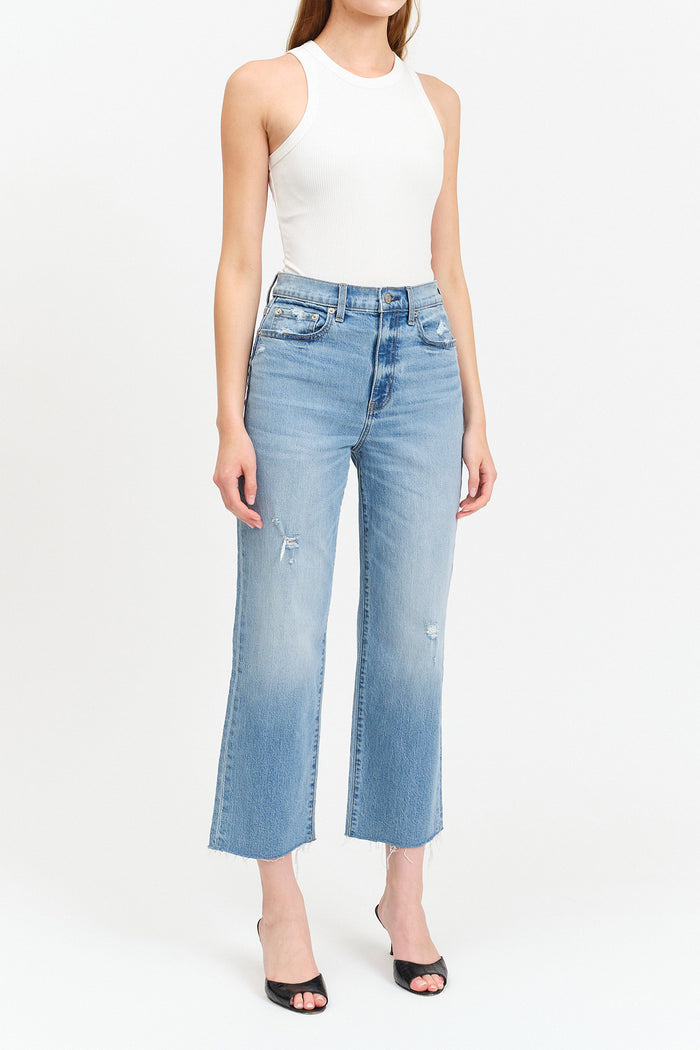 Sundaze Crop Straight in Marina Vintage