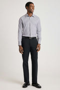 Tech Button Down Shirt - grey micro check