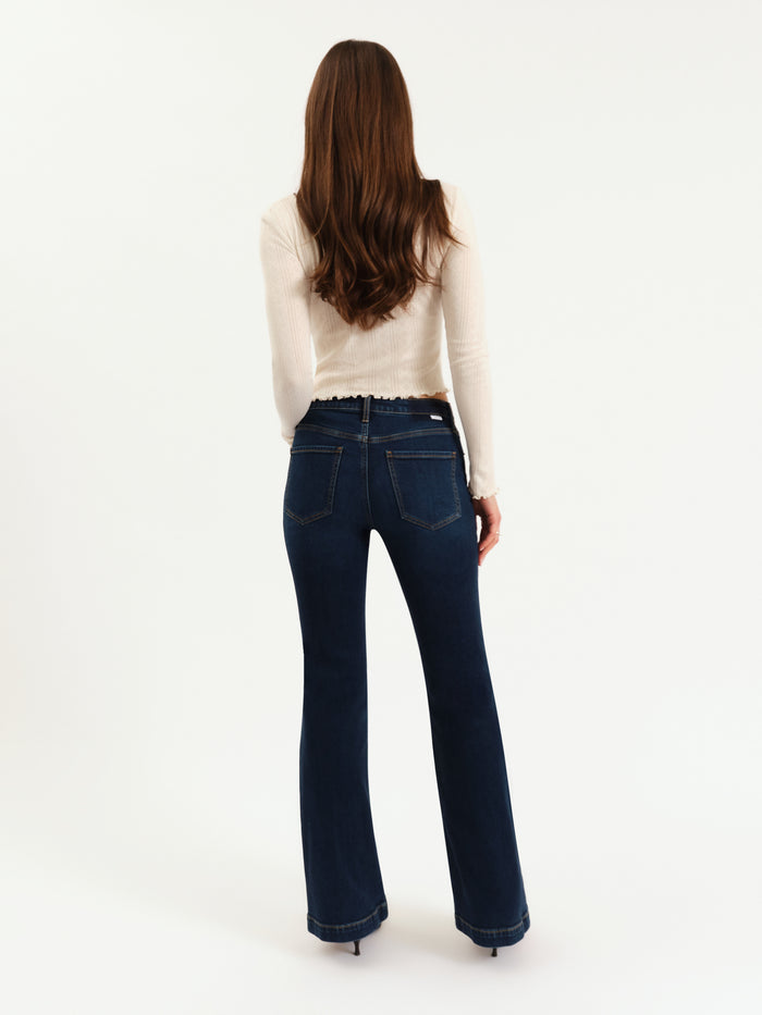 The Heartbreaker Mid Rise Flare in Hit Maker