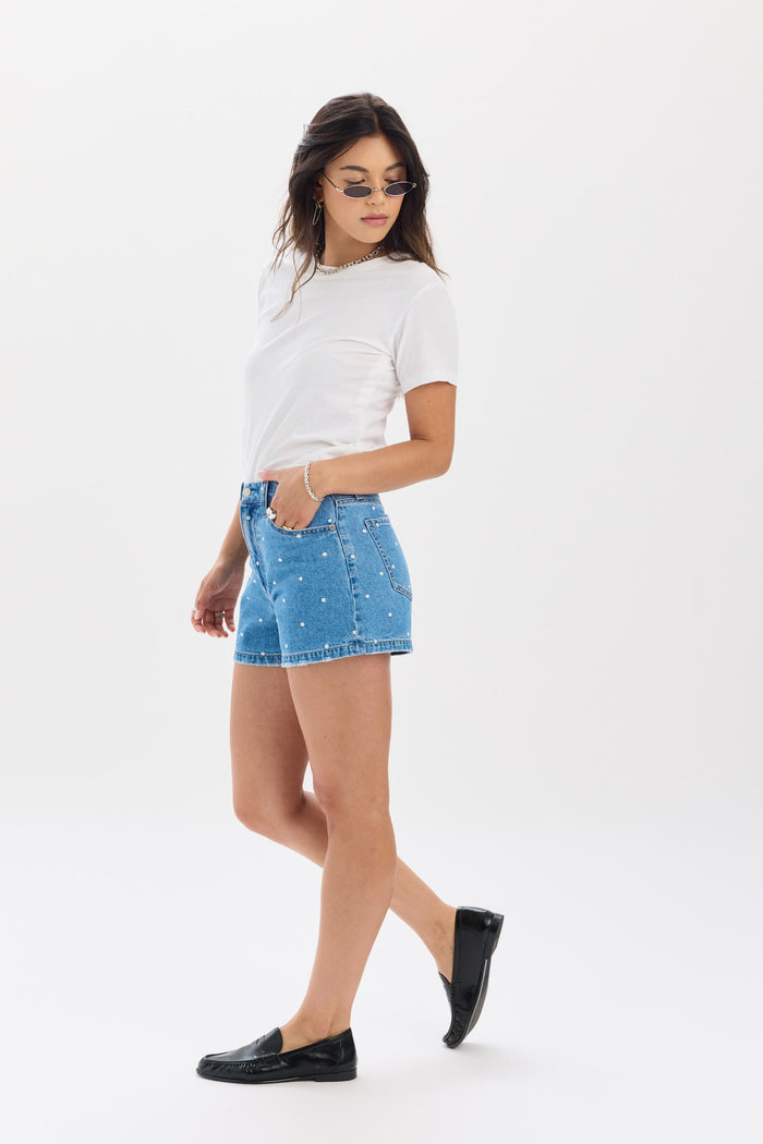 The Knockout High Rise Short in Full Circle