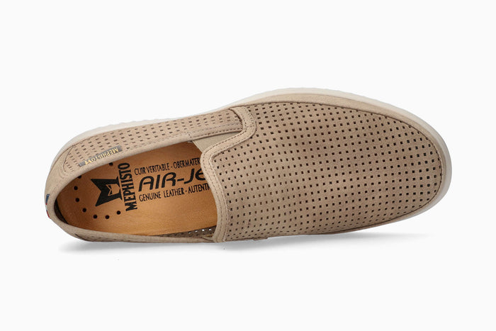 Mephisto Tiago Black Slip-On Sand Top