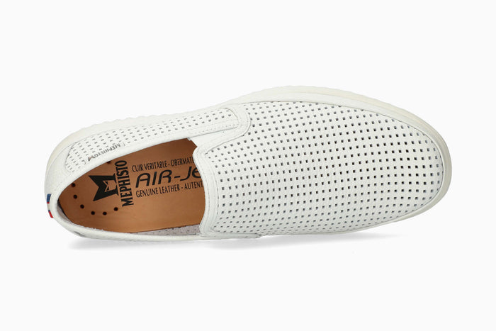 Mephisto Tiago Black Slip-On White Top
