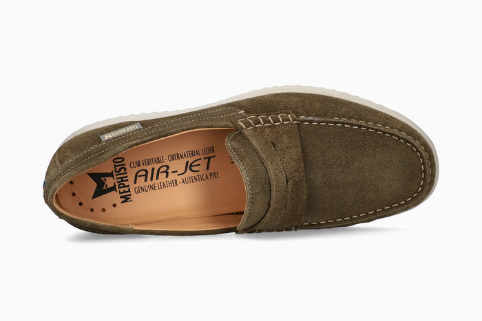 Mephisto Titouan Men's Loafer Khaki Top