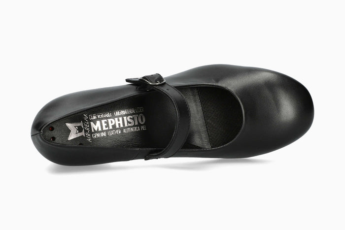 Mephisto Topaze Women's Heeled Shoe Black Top