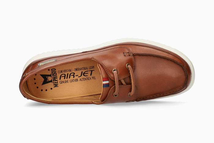 Mephisto Trevis Boat Shoe Hazelnut Top