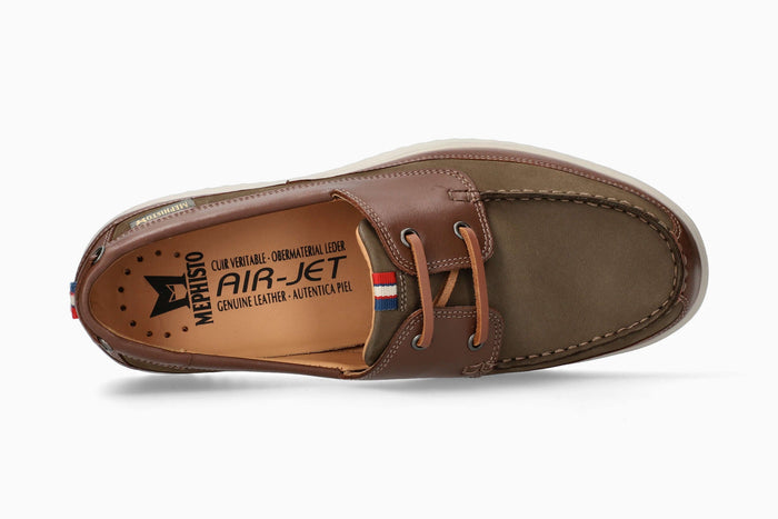 Mephisto Trevis Boat Shoe Loden Top