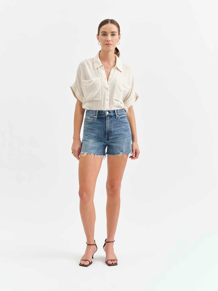 Troublemaker High Rise Short in Heart Beat Vintage