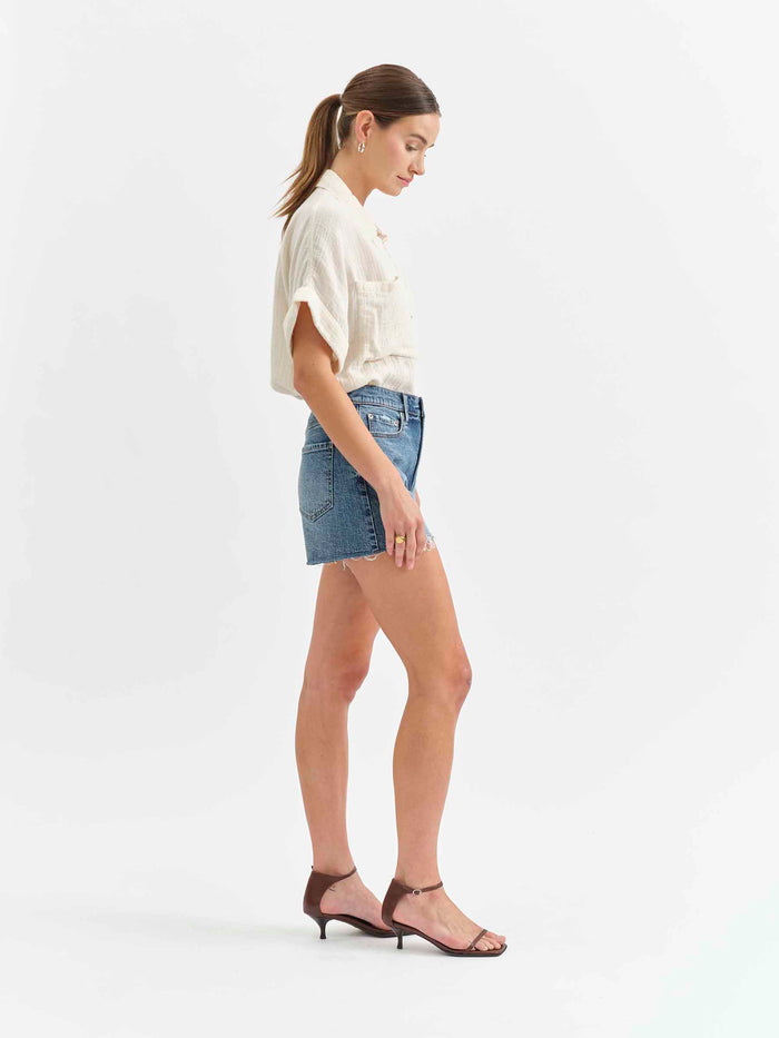 Troublemaker High Rise Short in Heart Beat Vintage