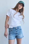 Troublemaker High Rise Short in Marina Vintage
