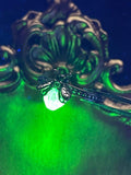 Uranium Glass (Firefly) Ring | Metallic Bug Jewelry | UV Glowing Insect