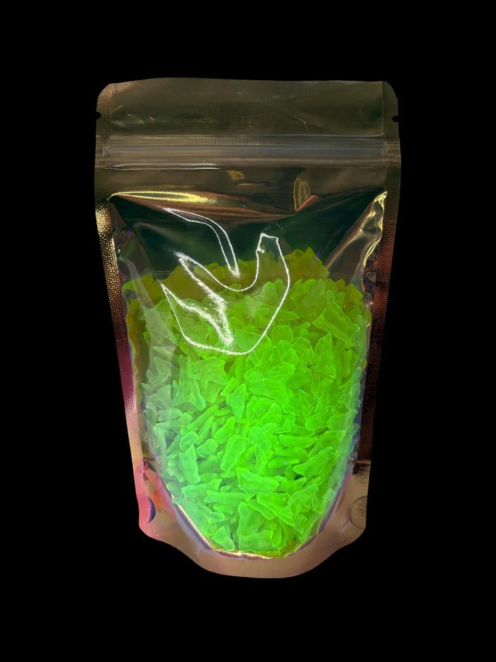 Uranium Glass Shards (50-200g) | UV Glowing Safe Chips For DIY Crafts