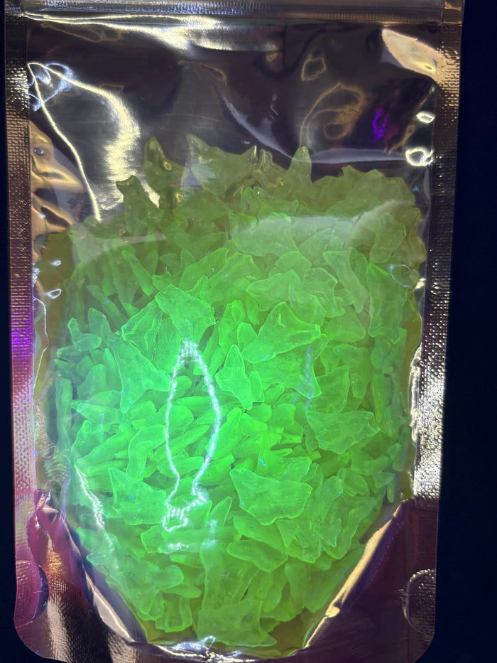 Uranium Glass Shards (50-200g) | UV Glowing Safe Chips For DIY Crafts