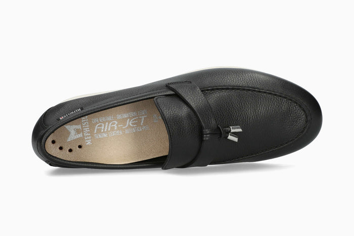 Mephisto Women's Loafer Valenza Black Ceylan Top