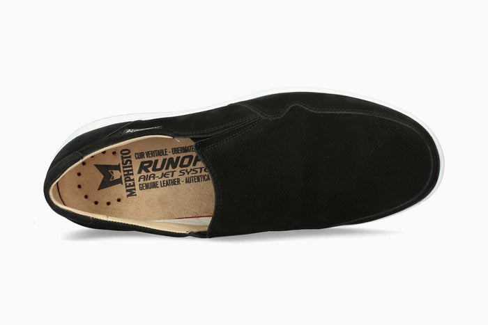 Mephisto Valter Black Men's Slip-Ons Top