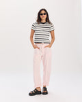 Villa Drawstring Barrel Pant in Petal