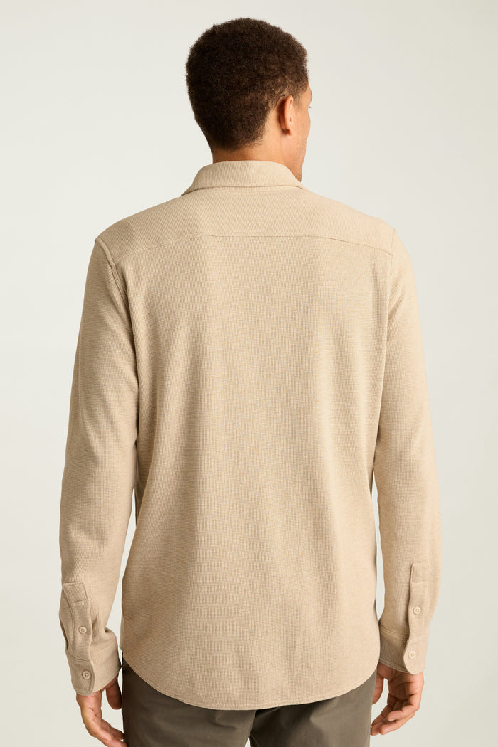Waffle Button Down Shirt