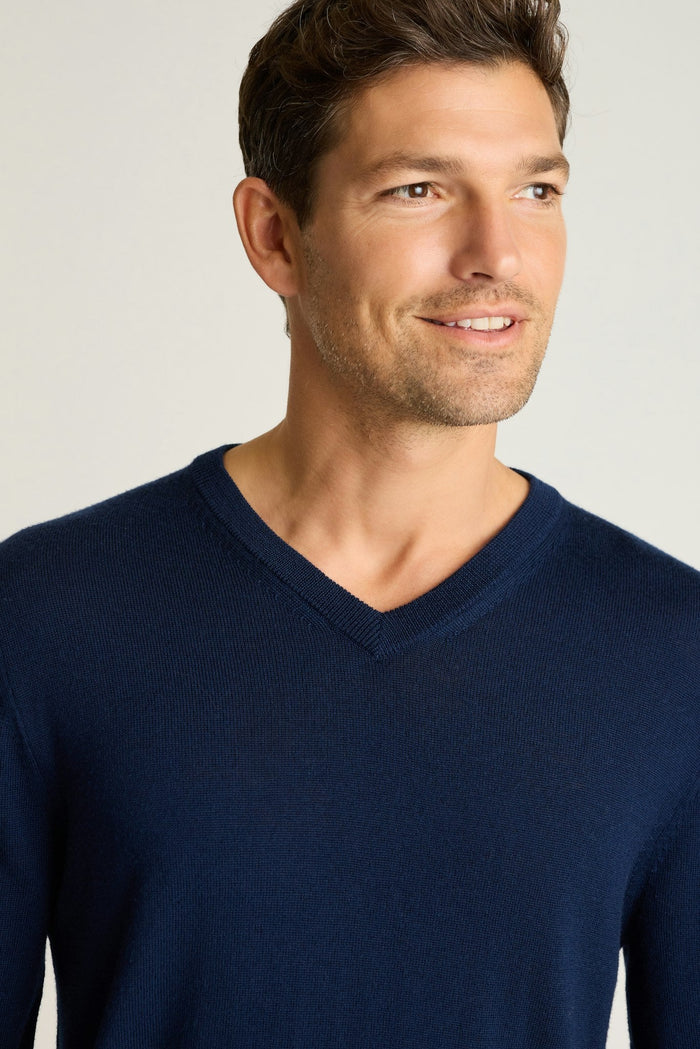 Washable Merino V-Neck Sweater