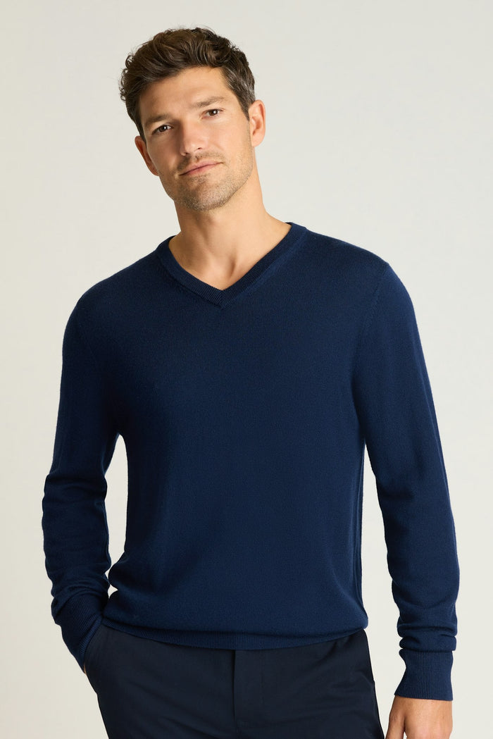 Washable Merino V-Neck Sweater