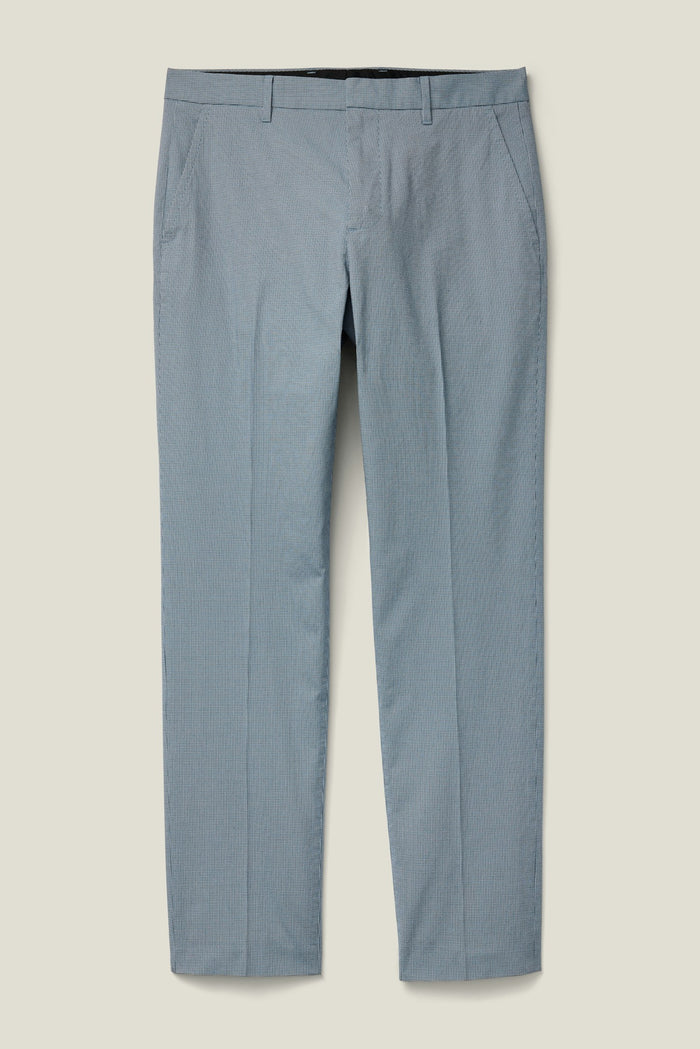 Weekday Warrior Dress Pants - wednesday blue micro houndstooth