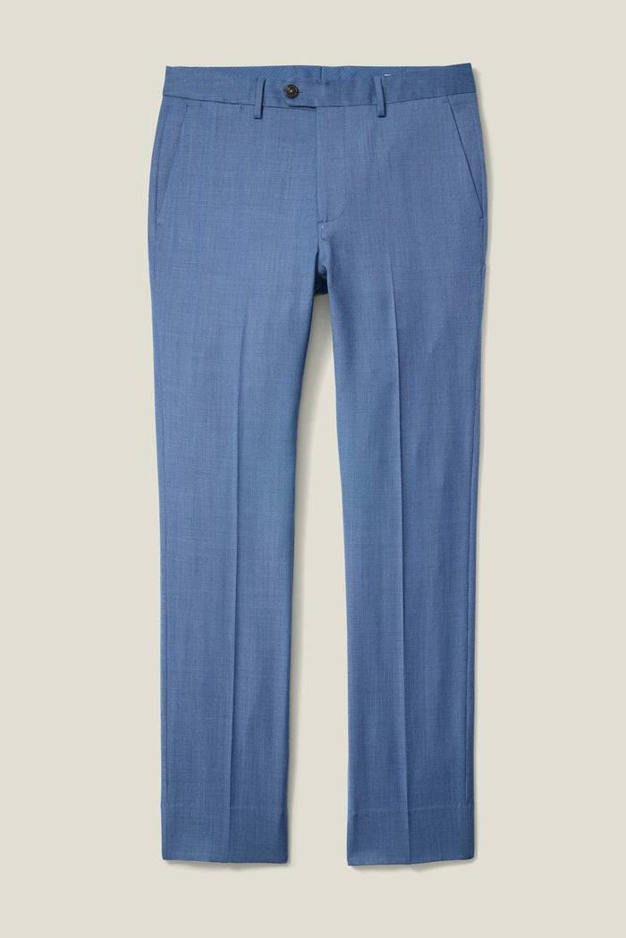 Weekday Warrior Wool Dress Pant - dusty cornflower blue nailhead
