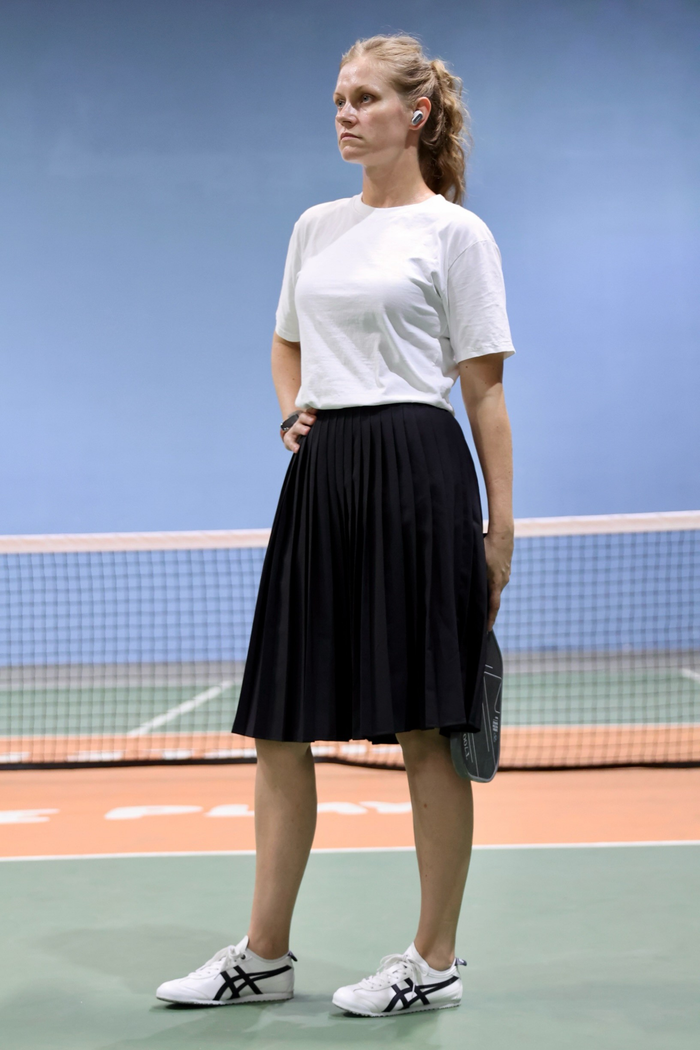 Wide Pleat Court Skirt 24”