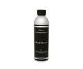 A silver and black bottle of Wood Cleaner, featuring a black cap and product label, perfect for gently cleansing indoor wood surfaces with a natural wood cleaner.
