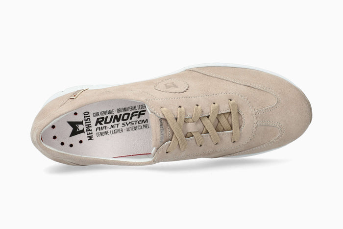 Mephisto Yael Women's Sneaker Light Taupe Top