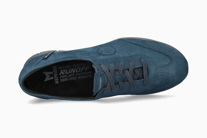 Mephisto Yael Women's Sneaker Peacock Blue Top