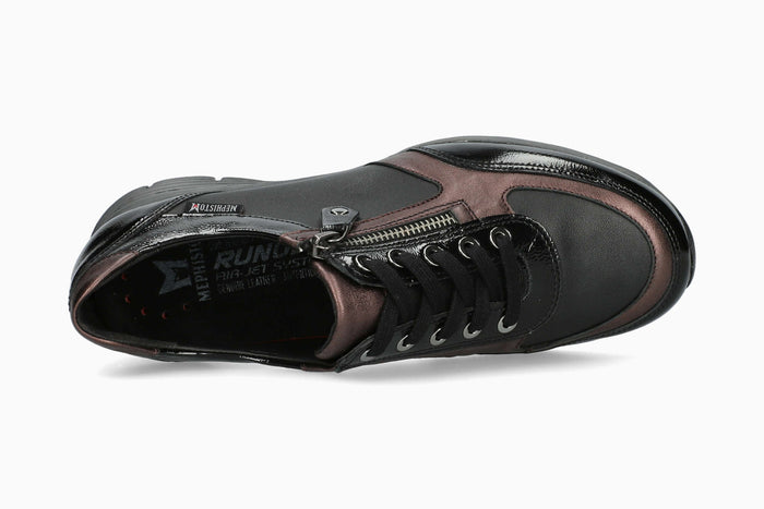 Ylona Mephisto Women's Sneakers Black Patent Top