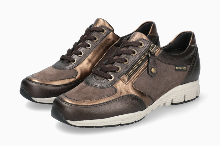 Ylona Mephisto Women's Sneakers Bronze Side