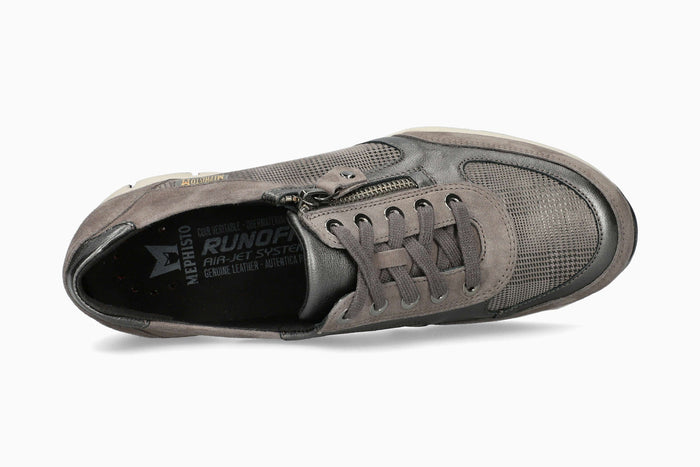 Mephisto Ylona Women's Sneaker Dk Taupe Metallic Top